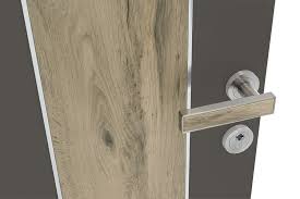 D&eacute;tail de la finition c&eacute;ramique sur porte collection Surface K.LINE