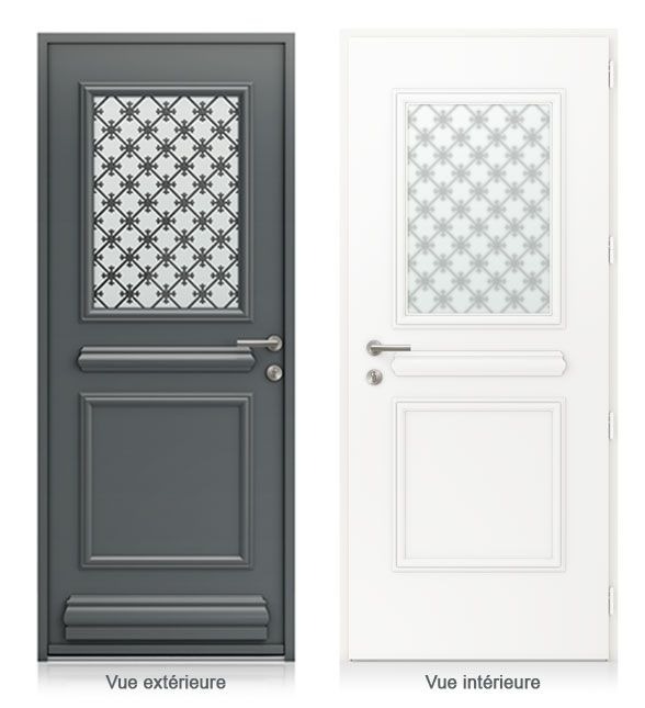 Porte d'entr&eacute;e Auteuil en aluminium de K.LINE